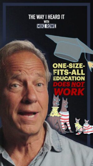 Mike Rowe Instagram - I’d like to tell you that “The End of Average” by @ltoddrose is the most important book I’ve read all year, but given today’s date, that seems like some pretty weak tea. So how about this: “The End of Average” holds the key to fixing everything that’s broken in our educational system and reading it will absolutely change the way you evaluate yourself, your kids, your mate, and every other person around you. At least, that’s what it did for me.
 
Full disclosure, Todd dropped out of high school with a GPA of 0.9. Today, he’s a professor at #Harvard with at least one Ph.D., but please don’t hold that against him. What Todd is offering to society is the very definition of a bottom-up solution. After meeting Todd on my podcast, I made a video about this topic, and I’d be grateful if you’d share it. I’ve been railing against cookie-cutter advice since I started @mikeroweWORKS 16 years ago—I just haven’t been railing as well as Todd. 
Watch the full video: https://youtu.be/nBcaFNz0mro
Get a copy of Todd’s book: https://bit.ly/3tWHJeU