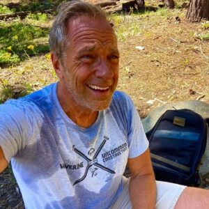 Mike Rowe Instagram - Keep On Ruckin’

I took a few days off this week to relax and unwind with some friends who own a cabin in the mountains, not too far from where the Donner Party got stranded back in 1847 and wound up eating each other. I brought my GoRuck along. What’s a GoRuck? I’m glad you asked.

A GoRuck is a small but extremely sturdy backpack designed to hold heavy weight, like the iron plates you’d find in a gym. According to @Michael_Easter who wrote extensively about rucking in his terrific book, The Comfort Crisis, you can burn a LOT more calories rucking than you can walking or even running. Now, I’m a rucking devotee, having rucked eight miles every day for the last month and losing ten pounds for my trouble.
.
.
.
#rucking #goruck #hiking, #thecomfortcrisis #explore