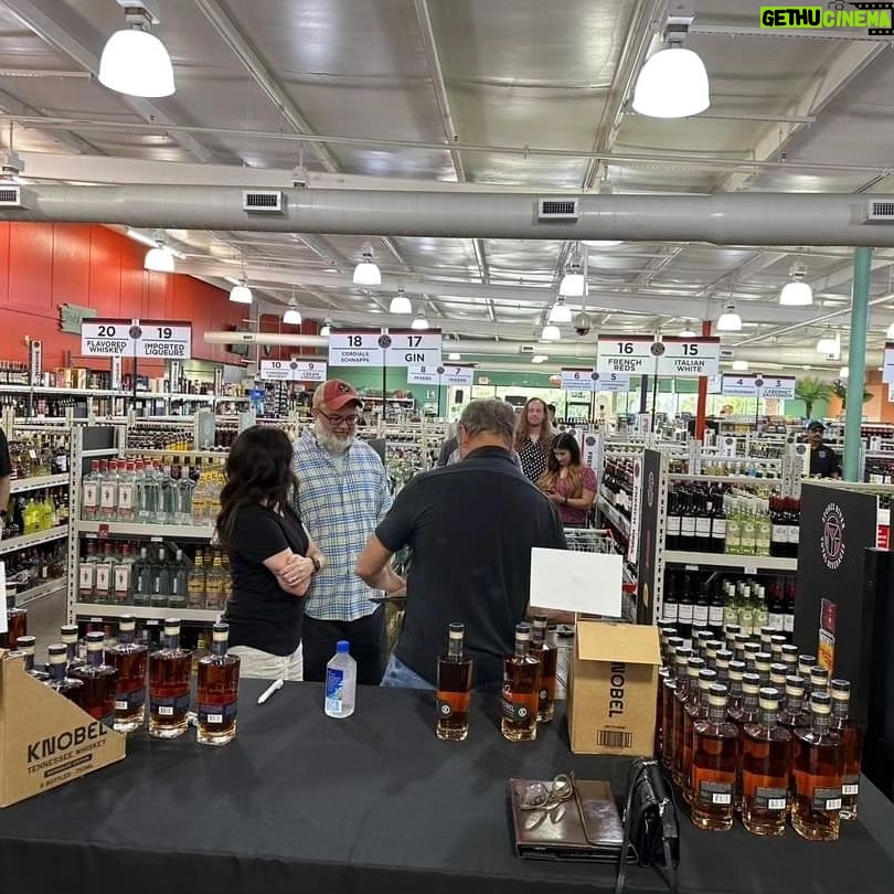 Mike Rowe Instagram - Meanwhile, back in Tennessee… I’m humbled, as always, by the people—like Aaron, Rory, Theresa, and Bill—who come by to say hello when I drop into a local liquor store to sign a few hundred bottles of grandfather’s @knobelwhiskey. They are the very best people. If you’re in the Nashville area, a few signed bottles remain at @stonesrivertotalbeverages otalbeverage and @redspiritswine. I’m gone, but you’ll probably find a few interesting characters if you stop by, along with a bottle of better than average Tennessee Whiskey, signed by your humble and most grateful servant. Nashville, Tennessee