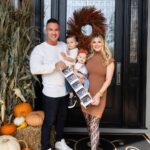 Mike Sorrentino Instagram - Good things come in threes 🥹 Adding another pumpkin to our patch 🙏🏼 Baby #3 coming March 2024 Photo 📸 @thesocial_butterflymedia Decorations 🎃 @thenurseryatcoltsneck Hair @giana_martino Makeup @bighoopenergybeauty @lauren_damelio Dress @bijouxboutique.nj