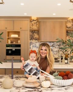 Mike Sorrentino Instagram - Good things come in threes 🥹 Adding another pumpkin to our patch 🙏🏼 Baby #3 coming March 2024 Photo 📸 @thesocial_butterflymedia Decorations 🎃 @thenurseryatcoltsneck Hair @giana_martino Makeup @bighoopenergybeauty @lauren_damelio Dress @bijouxboutique.nj