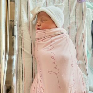 Mike Sorrentino Instagram - Gym Tan Situation Family of 5 ‼️

We are overjoyed to announce the newest member of our growing Italian family. Luna Lucia Sorrentino 🌙 born March 6th 2024 at 3:49pm weighing in at 5 pounds 6 ounces and 18.25 inches in length. 3 under 3 will be quite the situation but we wouldn’t have it any other way 🍼