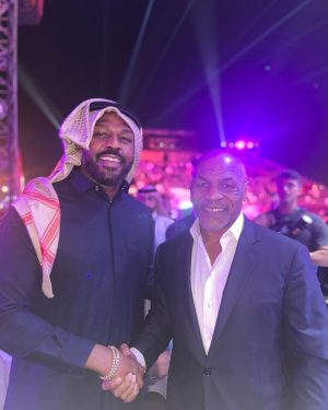 Mike Tyson Instagram - “Me and @jonnybones at the @pflmma fight in Riyadh”