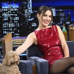 Millie Bobby Brown Instagram - @milliebobbybrown’s puppy Winnie makes her Tonight Show debut 🥹 #FallonTonight The Tonight Show Starring Jimmy Fallon