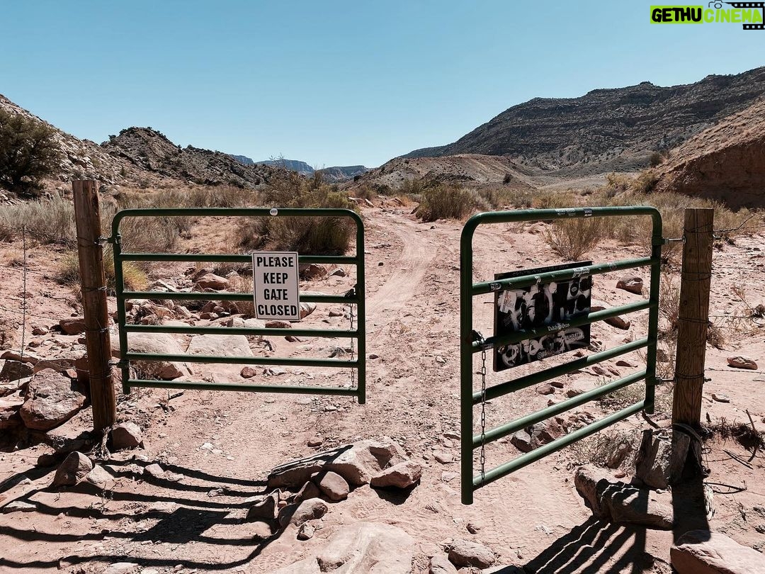 Milo Ventimiglia Instagram - Please Keep Gate Closed. Arches Nat’l, Utah. MV