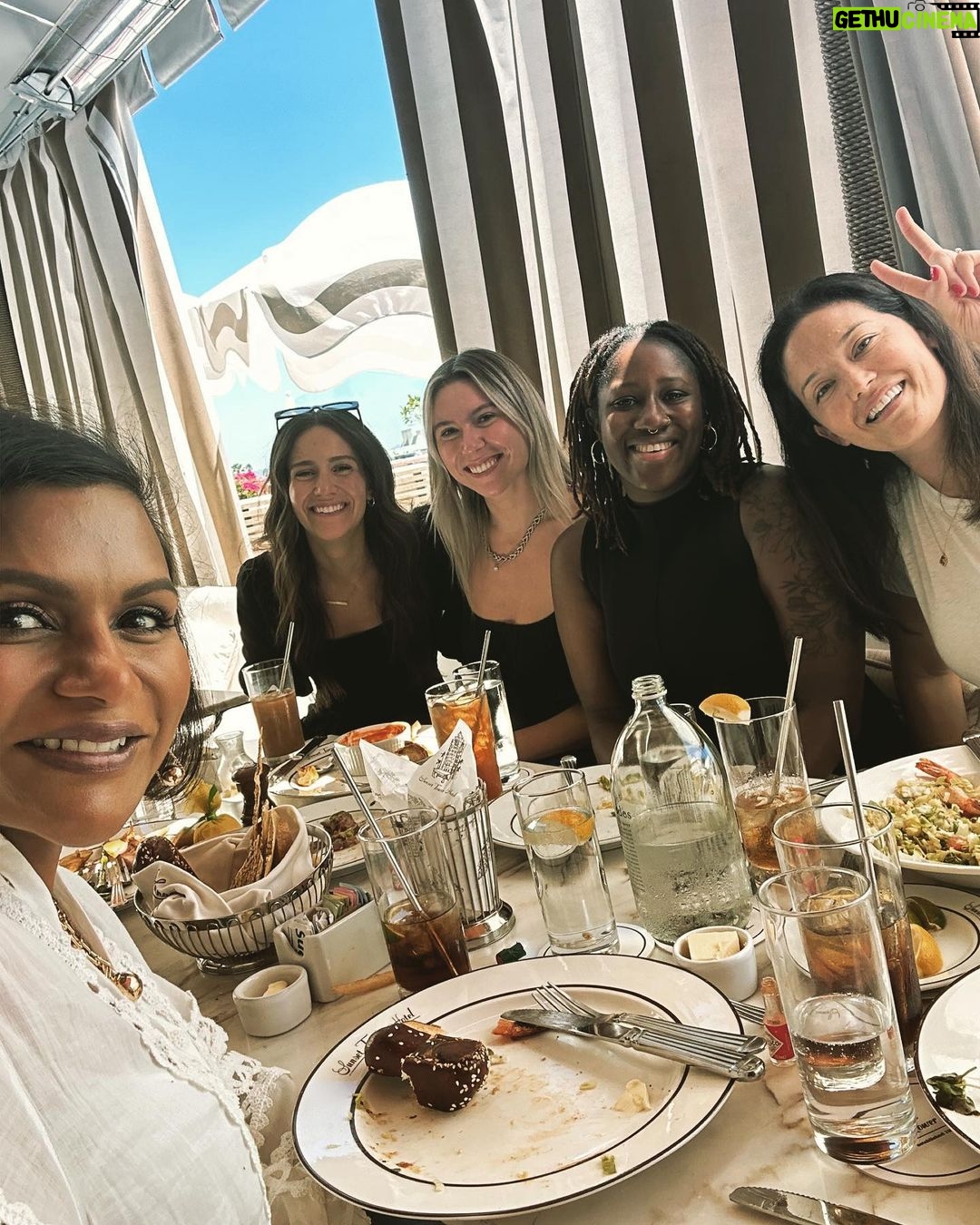 Mindy Kaling Instagram - Kaling Int + friends lunch! ❤️