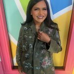 Mindy Kaling Instagram - Can I live in Austin please? Smitten in Texas in my fave @officiallibertine shirt (jacket? Shacket?) and sparkly @suzannekalan jewelry. I just need cowboy boots! Where are the Wilson Brothers and Mike Judge?! 💄: @alyssamarie.beauty 💁🏾‍♀️: @itsbeccamader