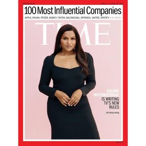 Mindy Kaling Instagram - In Season 7 of the Office, I remember we did this funny thing where Kelly Kapoor decided to be ambitious, and she created a persona "I'm Kelly Kapoor, the Business Bitch". It was funny because Kelly loved the idea of "fierce women in power" and wanted the trappings of being high powered without the work ethic, leadership or vision. She liked wearing the skirt suit. 

Meanwhile, I like wearing comfortable pants, and have loved these past few years being behind the camera. It's hard to take yourself seriously when you work in comedy, but this feels like the time to do it. Having @kalinginternational recognized by @time as a leader in business is frankly, unreal. I created Kaling International in my bed, where I do all my writing, because my beloved friend, manager and producing partner, Howard Klein told me I needed a company to oversee the projects I was writing and producing. But in the past few years, it has become more than just the name. Besides my two kids, it is the love of my life. The moment I created my company, and my career became about making content that showcased stories of the underestimated and under-represented, my entire life changed in the best ways. We are able to find unique perspectives we love, that make us cry and laugh, and give them a platform that has reached millions. My company is small - it's just my tireless partner @hklein1957 @jkumai and our two amazing assistants @maddy.armstrong and @victoriarice_, but it's so important to us to create shows that reflect a world we experience but don't get to see. The writers and actors we work with are endlessly creative and hard-working, and my joy each day is collaborating with them. And we couldn't do any of it without our amazing partners at Warner Brothers TV. 
My entire career has hinged on people taking chances on me, as unlikely as I might have seemed. And all my greatest success has come from me doing the same with other people. I hope there are people out there - young women of color in particular - who see this cover, get inspired, and ask themselves "Why not me?". 

@edockterman 
📷: @chantalaanderson 
#TIME100Companies