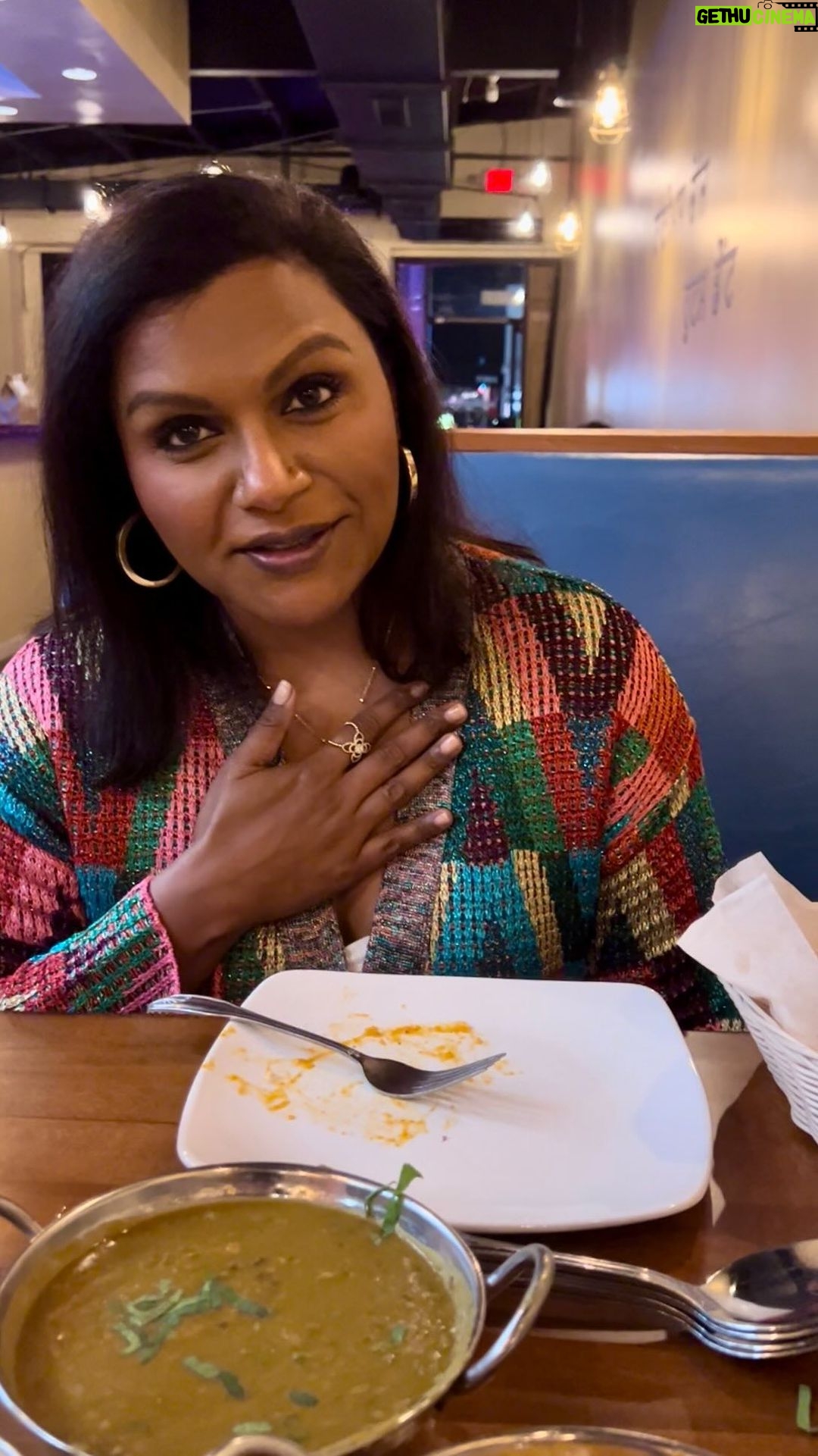 Mindy Kaling Instagram - #WeeksEats X @mindykaling PART ONE at the delicious @rootsindianbistro
