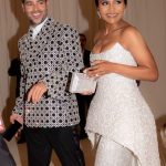 Mindy Kaling Instagram - Karl Lagerfeld: A Line of Beauty. In @jonathansimkhai @simkhai, with pearls and crystals in one of the most beautifully constructed gowns I’ve ever worn. Thank you Jonathan, @voguemagazine, and my incredible team of artists who put me together! (The only thing missing is Karl’s and my favorite drink, a Diet Coke). 💎💎💎