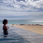 Mindy Kaling Instagram - Just being glamorous and dramatic at the beautiful @WAPedregal, where every day I leaned my arms over one of those infinity edge pools you see in movies about rich villains. I loved my time here! Honored and easy to be #sponsored and have a family vacation like this one! #LiveUnforgettable and #WAPedregal Waldorf Astoria Los Cabos Pedregal