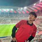 Minho Instagram - 대한민국 vs 튀니지. 4:0 승리 !!!!!.