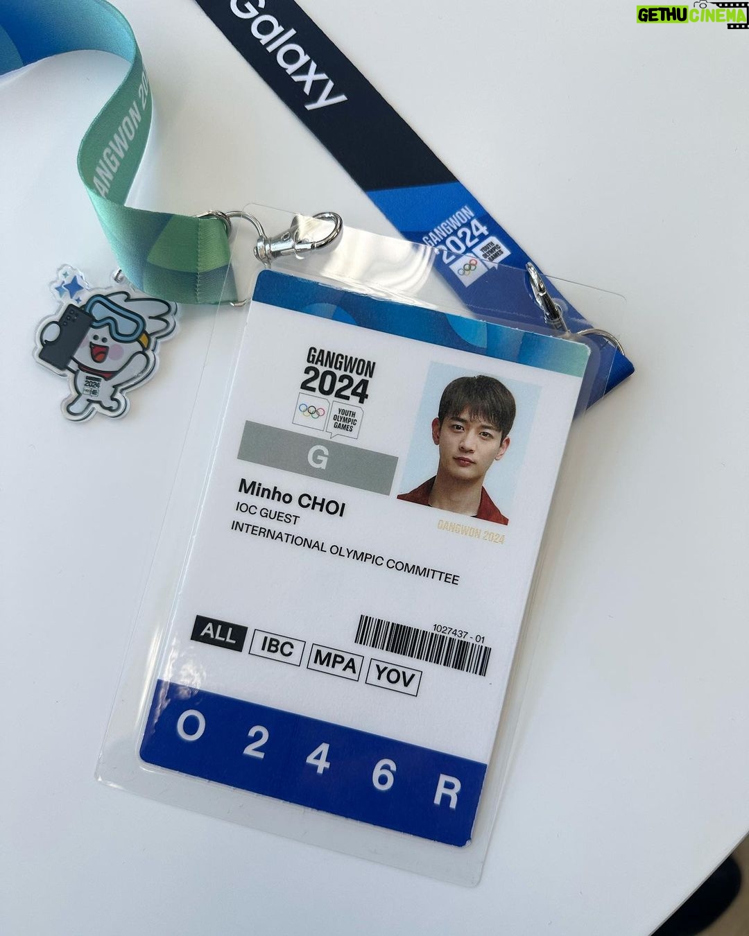 Minho Instagram - 2024 Winter Youth Olympics. 함께할 때 빛나는 우리. Olympic Sliding Centre