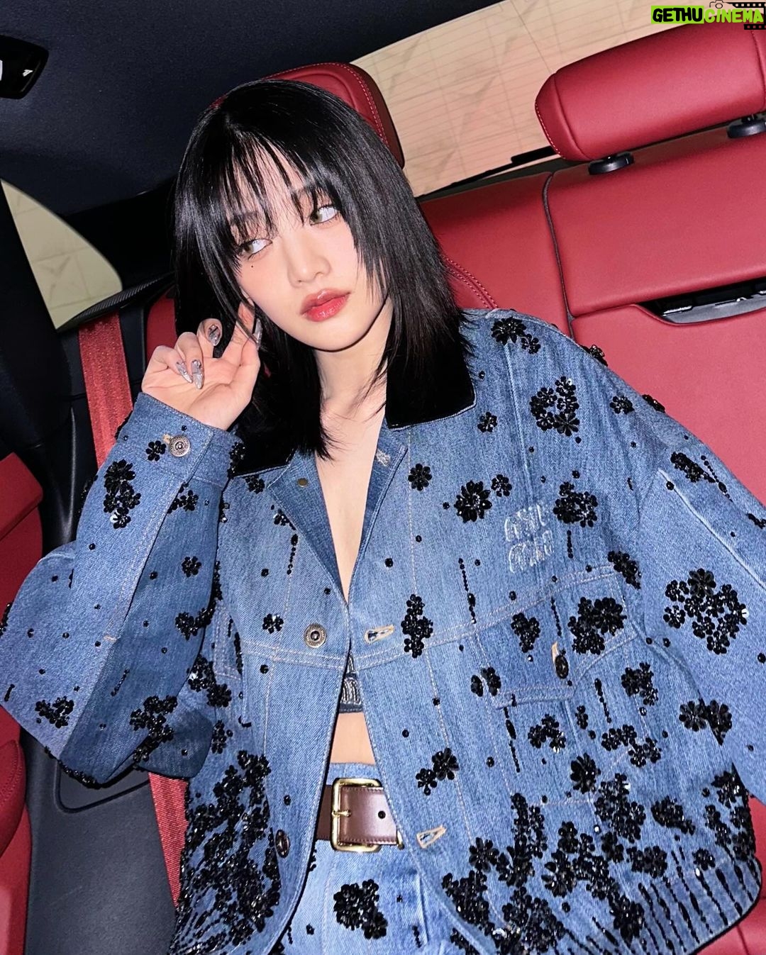 Minnie Instagram - Discover the new @miumiu upcycled collection in the store #MiuMiuUpcycled 🖤