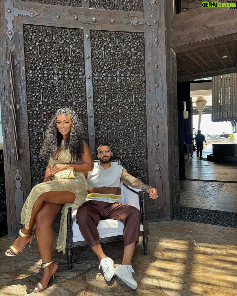 Miracle Watts Instagram - Today we walk into our 3rd year of love and friendship. Its been a rollercoaster, but I’ve always loved a GOOD RIDE lol 👅 🤍 I love this man, this good fine black man!! & when you got something good, you hold onto it! MY MAN, MY MAN, MY MAN #happyanniversary @miracleskloset