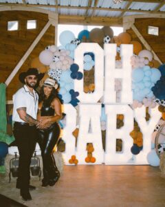 Miracle Watts Instagram - We celebrated our baby amongst a few close friends and family. Thank you every one for showing up for us. Decor : @overthetoppartyevents Bartender : @tasteamaizeng Sweets : @shalicioussweets Venue: @thebarnatfourpinesranch