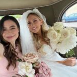 Miranda Cosgrove Instagram - @ninamunden moved in next door to me when I was seven and she got married to her high school sweetheart yesterday! I got to be her maid of honor and I’ve never been more nervous or emotional giving a speech in my entire life. I couldn’t be happier for her 🤍🤍🤍