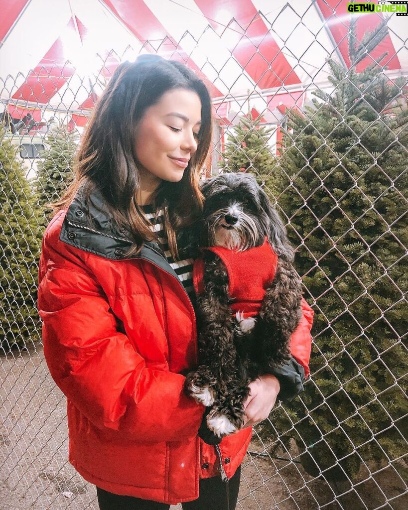 Miranda Cosgrove Instagram - Twinning with my bestie at the Christmas Tree lot! Happy Holidays! ⛄️🌲🎅🏼