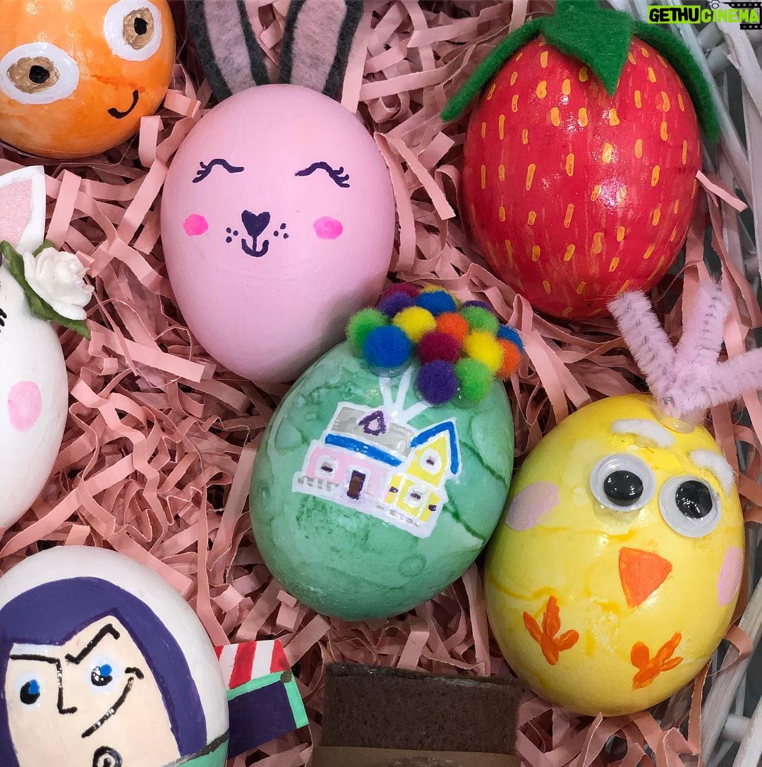 Miranda Cosgrove Instagram - Hope everyone had an amazing Easter! 🐰🥚🐥Here are my annual Easter Eggs. See if you can figure out which characters they are!