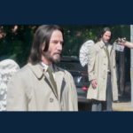 Misha Collins Instagram - I think this might be plagiarism... at the very least, Keanu Reeves is quite literally riding my coat tails. . bit.ly/RidingMyCoattails