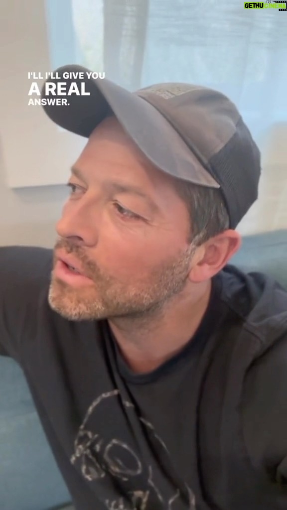 Misha Collins Instagram - These #TwoQuestionTuesdays are better than therapy, @natalieabrams. I really had to do some soul-searching for this round. Tune in to #CWGothamKnights TONIGHT at 9/8C on @TheCW! bit.ly/CWGothamKnights LINK IN PROFILE