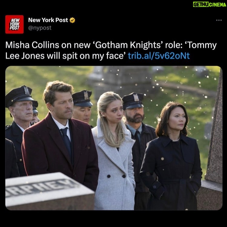 Misha Collins Instagram - Sometimes a headline can really hang you out to dry. Watch #CWGothamKnights Tuesday, March 14 @ 9PM/8 Central! bit.ly/GKNYPost LINK IN PROFILE #gothamknights #tommyleejones #harveydent #twoface