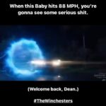 Misha Collins Instagram - When this Baby hits 88 MPH, you’re gonna see some serious shit. (Welcome back, Dean.) #TheWinchesters