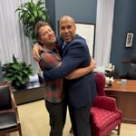 Misha Collins Instagram - I’ve “met” Senator @corybooker several times virtually, and he’s always promised me a big hug when we finally met in person. Last week in DC, I cashed in big time.