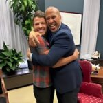 Misha Collins Instagram - I’ve “met” Senator @corybooker several times virtually, and he’s always promised me a big hug when we finally met in person. Last week in DC, I cashed in big time.
