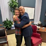 Misha Collins Instagram - I’ve “met” Senator @corybooker several times virtually, and he’s always promised me a big hug when we finally met in person. Last week in DC, I cashed in big time.