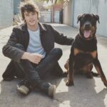 Mitchell Hope Instagram - Perfect day to sit down in alleyway with my dog @stano_murin_photography cheers for the rockin camera skills!! #Harvey