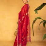 Mithila Palkar Instagram - 🥂✨ Stylist @shreejarajgopal Style assistant @dhwanii.jain Make up @shrushti_birje_28 Hair @makeupandhairby_netra Photographer @picture_tailor Saree @sawenchi Blouse - custom made. Jewels @swabhimannjewellery Bag @thepinkpotli