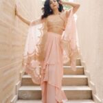 Mithila Palkar Instagram - Pastel Party 🎈 Styled by @shreejarajgopal @drapingdreams.inc Outfit @toraniofficial Earrings @beautiart_official Juttis @fizzygoblet Hair @coleen_khan_affonso 📸 @etherealstudio.in