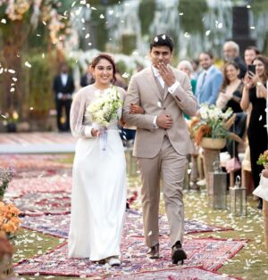 Mithila Palkar Instagram - Trust these two to be generous with their love and let us all bask in it! 🥰

Not enough can be said about how this wedding has made us feel. So I shall just share photos, in no particular order, that represent all the happiness that was felt in abundance through the course of this celebration. 

I don’t promise that these are the only photos or the only post that will be shared. It is going to be a while until any of us get over this. 

Photo credits @davidpoznic @etherealstudio.in