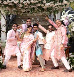 Mithila Palkar Instagram - Trust these two to be generous with their love and let us all bask in it! 🥰

Not enough can be said about how this wedding has made us feel. So I shall just share photos, in no particular order, that represent all the happiness that was felt in abundance through the course of this celebration. 

I don’t promise that these are the only photos or the only post that will be shared. It is going to be a while until any of us get over this. 

Photo credits @davidpoznic @etherealstudio.in