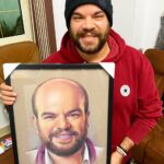 Mohamed Abdel Rahman Instagram - وصلتني الرسمة الجميلة دي من الفنانة المبدعة @hebaahmedibrahem شكراً من كل قلبي على مجهودك الهايل 👏🏻❤️❤️ وعايز أشكر كل الناس الجميلة اللي بتعملي رسمة او فيديو او ديزين محبتكم ودعمكم هما اللي بيخلوني ابذل كل جهدي ف شغلي عشان ابسطكم ❤️❤️