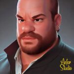 Mohamed Abdel Rahman Instagram - @mo_abdelrahman seems so angry at #ELSA 😡😂 You can also create your avatar on elsa-t07b.onrender.com #aiart #stablediffusion #celebrity