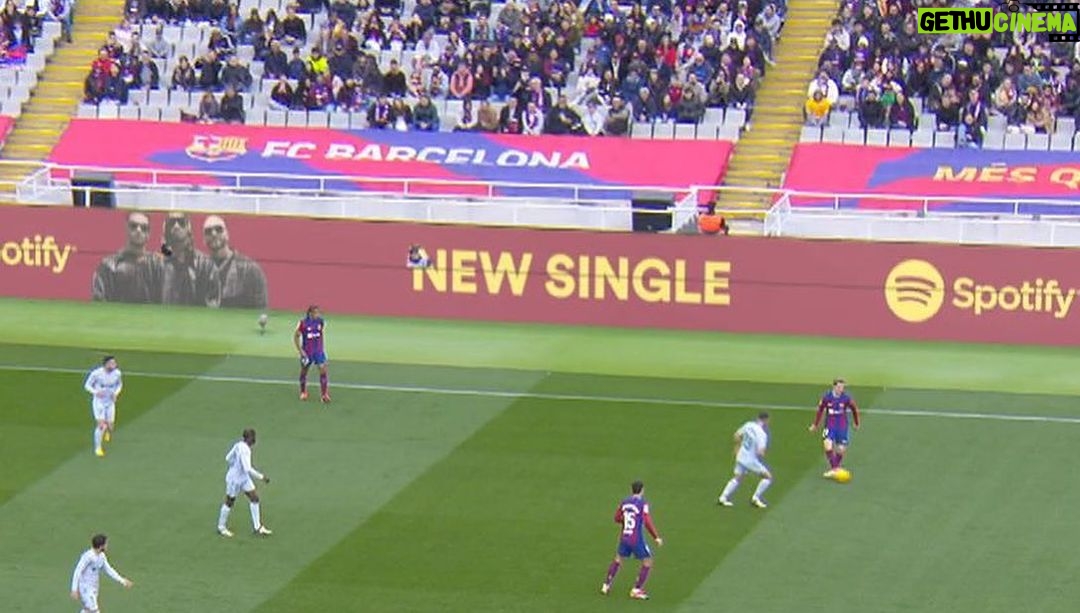 Mohamed Ramadan Instagram - πͺπΈπ Spotify featured Arabi around the field during FCB vs. Getafe game yesterday FCB Barcelona Stadium