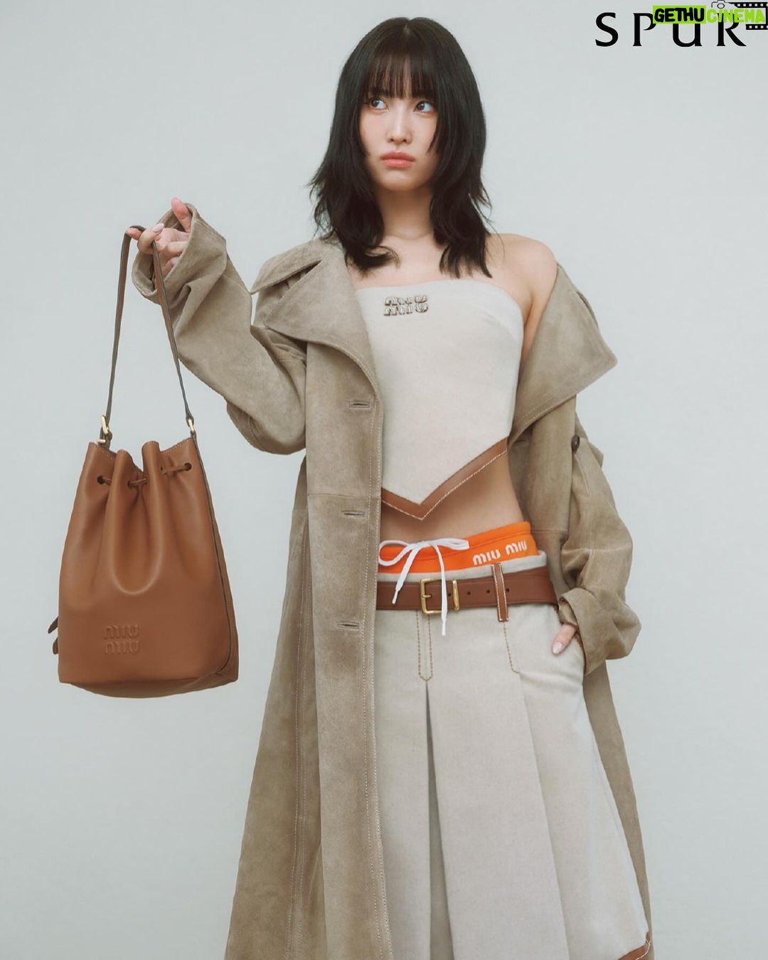 Momo Hirai Instagram - #pr @miumiu @spurmagazine