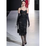 Monica Bellucci Instagram - ❤️Deva @d.casseluxxi @dolcegabbana fashion show in Milano #devacassel#dgfw2023#dolcegabbana#fashionweek#milano#italy#blackdress