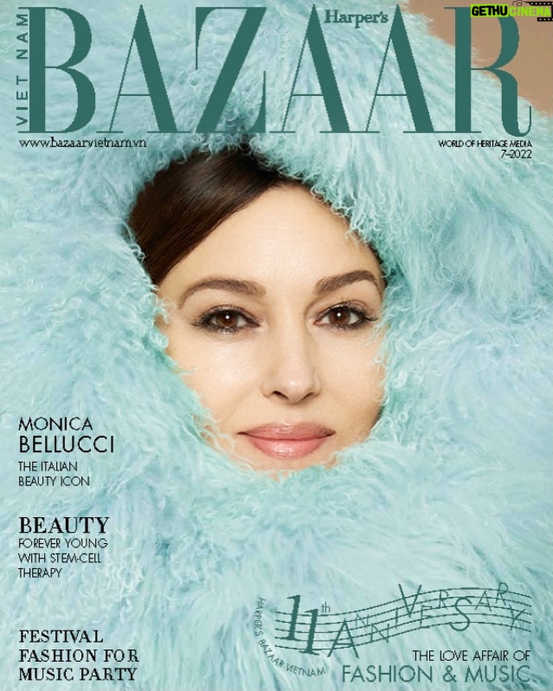 Monica Bellucci Instagram - ❤️Cover Story by @sabinevilliard for @bazaarvietnam July 2022 Styled by barbarabaumel @maisonalaia Hair @johnnollet Mua @letiziacarnevale Manicurist @typhainekersual #monicabellucci#cover#harpersbazaar#vietnam#photographer#sabinevilliard#outfit#alaia#imageagent#karinmodels