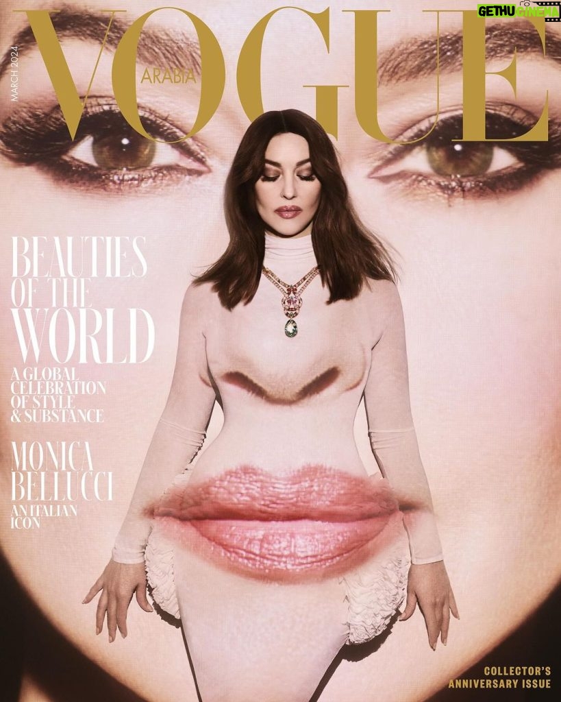 Monica Bellucci Instagram - An eternal muse, #VogueArabia’s second cover star for the anniversary issue is Italian icon #MonicaBellucci. At 59, the muse feels more confident than even in her own skin. “Things are changing because women today are talking out loud,” offers Bellucci. “I see all these incredible actors like Isabelle Huppert, Charlotte Rampling, Fanny Ardant… women who still have the possibility to play leading roles and they’re still amazing. It really proves how things are different compared to before, where after 40 years old, women didn’t have the chance to work anymore.” Themed ‘Beauties of the World’, our #March2024 issue aims to celebrate women of different ethnicities, body types and ages — all with a strong connection to relevant social causes — while reminding us that beauty is not just a physical trait, but a quality that really shines from within. Tap the link in bio to discover more highlights. Cover 2 of 7. #VogueArabiaTurns7 * الترجمة العربية في التعليقات Editor-in-chief: @mrarnaut Photography: @nimabenati Fashion director: @aminejreissaty Style: @barbarabaumel Hair: @johnnollet Makeup: @letiziacarnevale Nails: @nafissadjabi Digital operator: @massimofusardi Hair assistant: @dystopia_in_my_room Furniture: @rochebobois Producer: Sam Allison Studio: @studio.labriquerouge Monica Bellucci’s agent: @karinmodels_official Interview: @catminthe