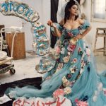 Monica Bellucci Instagram - ❤️Alta Moda @dolcegabbana @vogueitalia November issue Hair @johnnollet Mua @letiziacarnevale #monicabellucci#hautecouture#dolcegabbana#vogueitalia#bluedress#altamoda#моникабелуччи