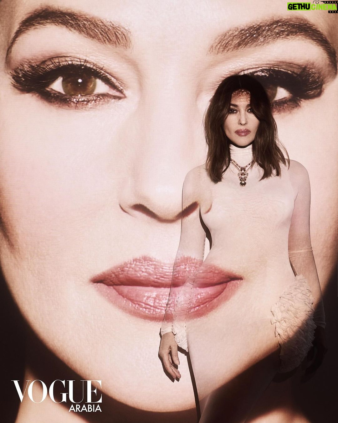 Monica Bellucci Instagram - An eternal muse, #VogueArabia’s second cover star for the anniversary issue is Italian icon #MonicaBellucci. At 59, the muse feels more confident than even in her own skin. “Things are changing because women today are talking out loud,” offers Bellucci. “I see all these incredible actors like Isabelle Huppert, Charlotte Rampling, Fanny Ardant… women who still have the possibility to play leading roles and they’re still amazing. It really proves how things are different compared to before, where after 40 years old, women didn’t have the chance to work anymore.” Themed ‘Beauties of the World’, our #March2024 issue aims to celebrate women of different ethnicities, body types and ages — all with a strong connection to relevant social causes — while reminding us that beauty is not just a physical trait, but a quality that really shines from within. Tap the link in bio to discover more highlights. Cover 2 of 7. #VogueArabiaTurns7 * الترجمة العربية في التعليقات Editor-in-chief: @mrarnaut Photography: @nimabenati Fashion director: @aminejreissaty Style: @barbarabaumel Hair: @johnnollet Makeup: @letiziacarnevale Nails: @nafissadjabi Digital operator: @massimofusardi Hair assistant: @dystopia_in_my_room Furniture: @rochebobois Producer: Sam Allison Studio: @studio.labriquerouge Monica Bellucci’s agent: @karinmodels_official Interview: @catminthe