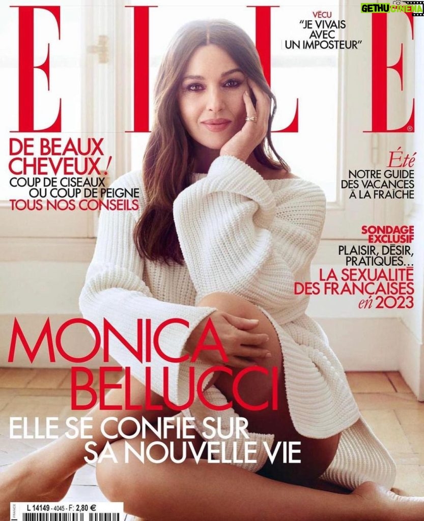 Monica Bellucci Instagram - ❤️New Cover Story @ellefr that will be out tomorrow. @verovatinos 🌹 Photo @nicobustos Pullover @ferragamo Ring Trinity @cartier Stylist @dariadigennaro Hair @johnnollet for @caritaparis Mua @letiziacarnevale Image Agent @karinmodels_official Manicurist @forget.laura Production @odile_bernard #monicabellucci #coverstory#elle#magazine#paris#photo#nicobustos#ring#cartier#trinity#pullover#ferragamo#imageagent#karinmodels