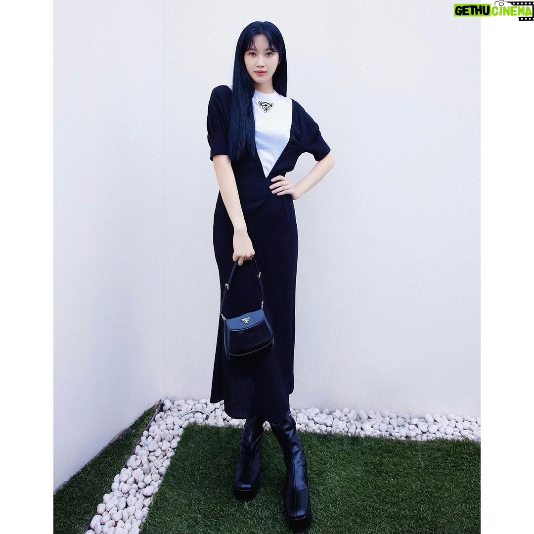 Moon Ga-young Instagram - READY FOR #pradass22 🤍 Designed by Miuccia Prada & Raf Simons 🖤 @prada #prada