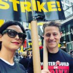 Morena Baccarin Instagram - Actors that strike together stay together.