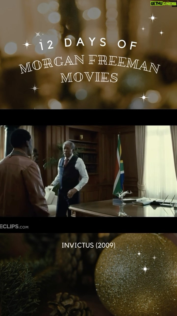Morgan Freeman Instagram - #12DaysOfMorganFreemanMovies Day 11 Invictus (2009) DID YOU KNOW? 🤔 Years before Invictus was made, Mandela told the press that Freeman was his first choice to portray him in a film. And to prepare for his role as Nelson Mandela in #Invictus, Morgan spent hours with Mandela himself to perfect his accent, mannerisms, and even his walk. I love this scene about forgiveness! Any other great forgiveness scenes you can recall?