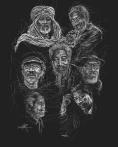 Morgan Freeman Instagram - “Drawing is the art of taking a line for a walk.” - Paul Klee 🎨: @mustafaelshahat.official (IG)