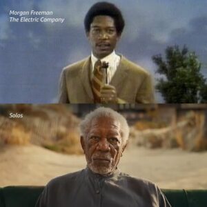 Morgan Freeman Instagram - We all start somewhere…Raise your hands if you have seen both of these! #TheElectricCompany #SolosPrime
PC: @PrimeVideo